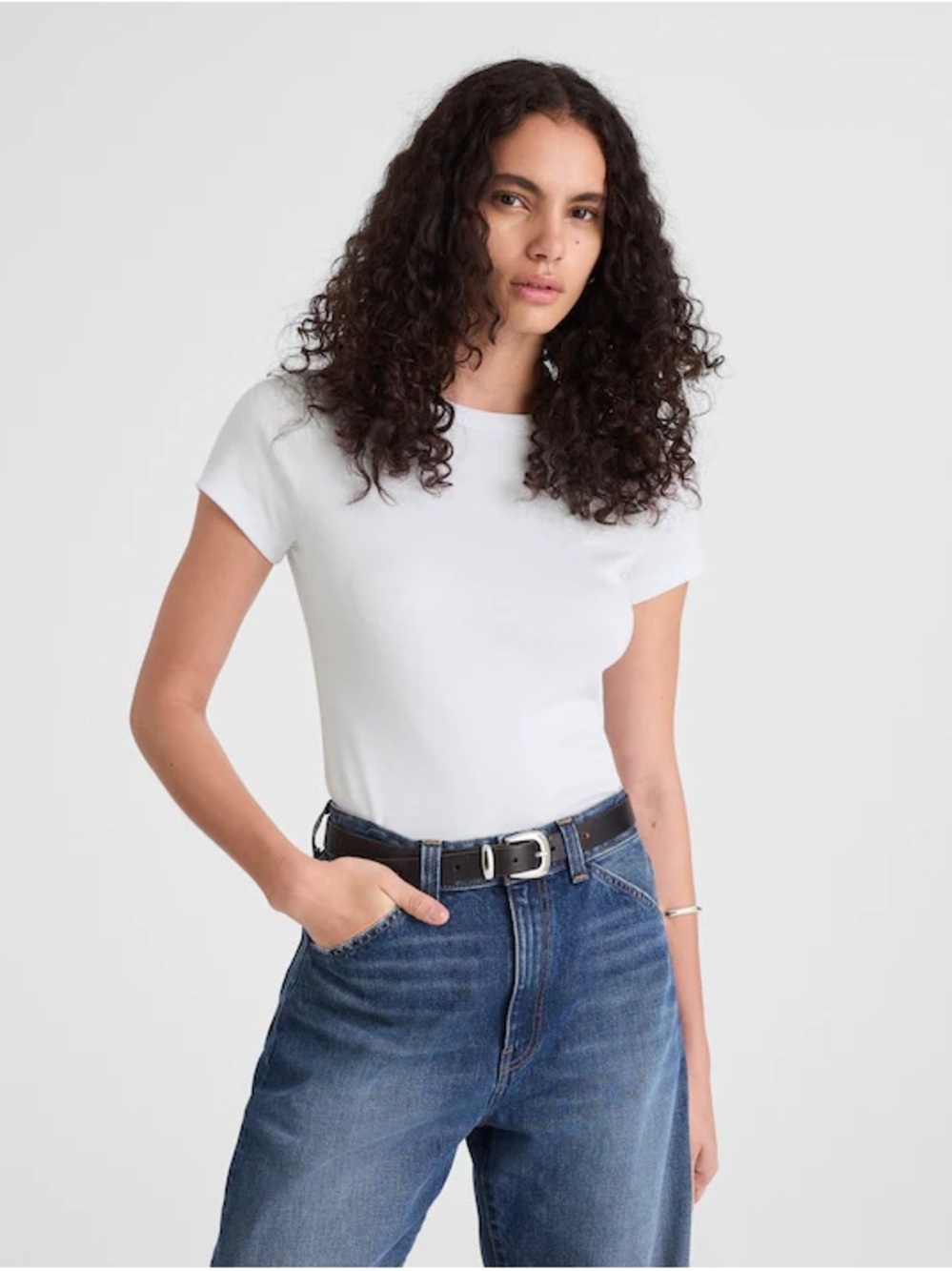 Madewell The '90s Crewneck Tee in Compact Cotton • size medium • NWT • NW939